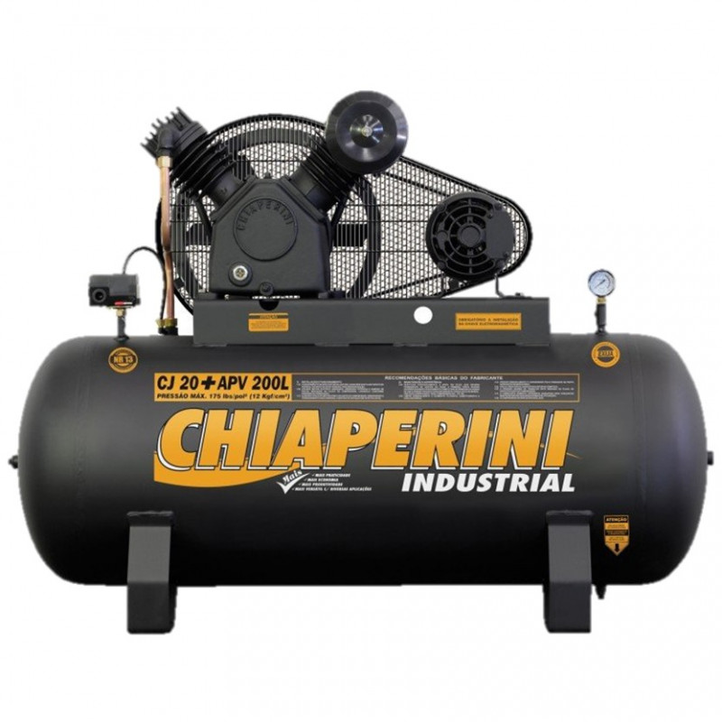 Compressor de Ar CJ 20+ APV 20/200L Chiaperini