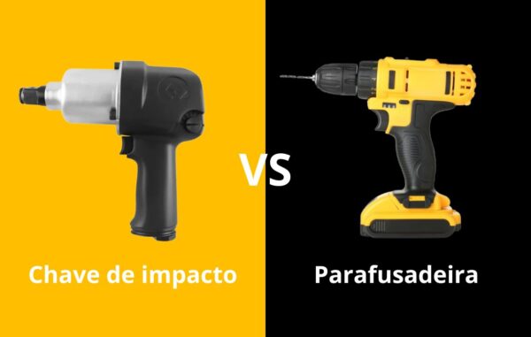 Qual a diferença entre chave de impacto e parafusadeira