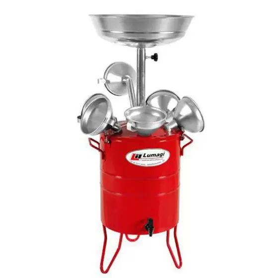 Estante Pingadeira de óleo 30 Litros com Funis Lumagi