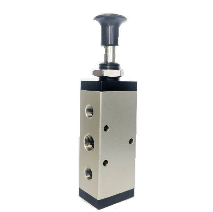 Válvula Pneumática Botão Trava 5/2 e 3/2 Vias - Air Press